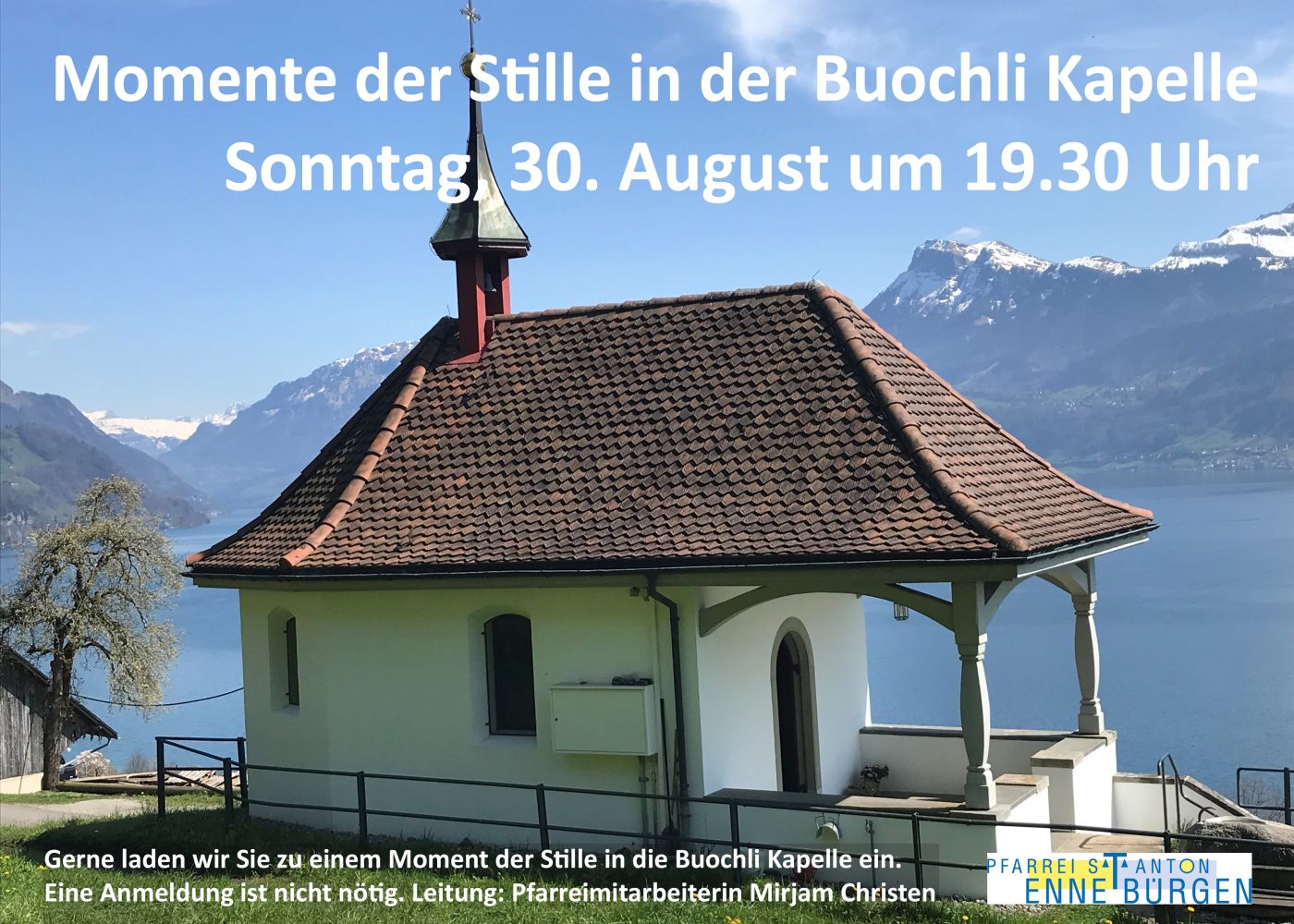 Momente der Stille in der Buochli Kapelle